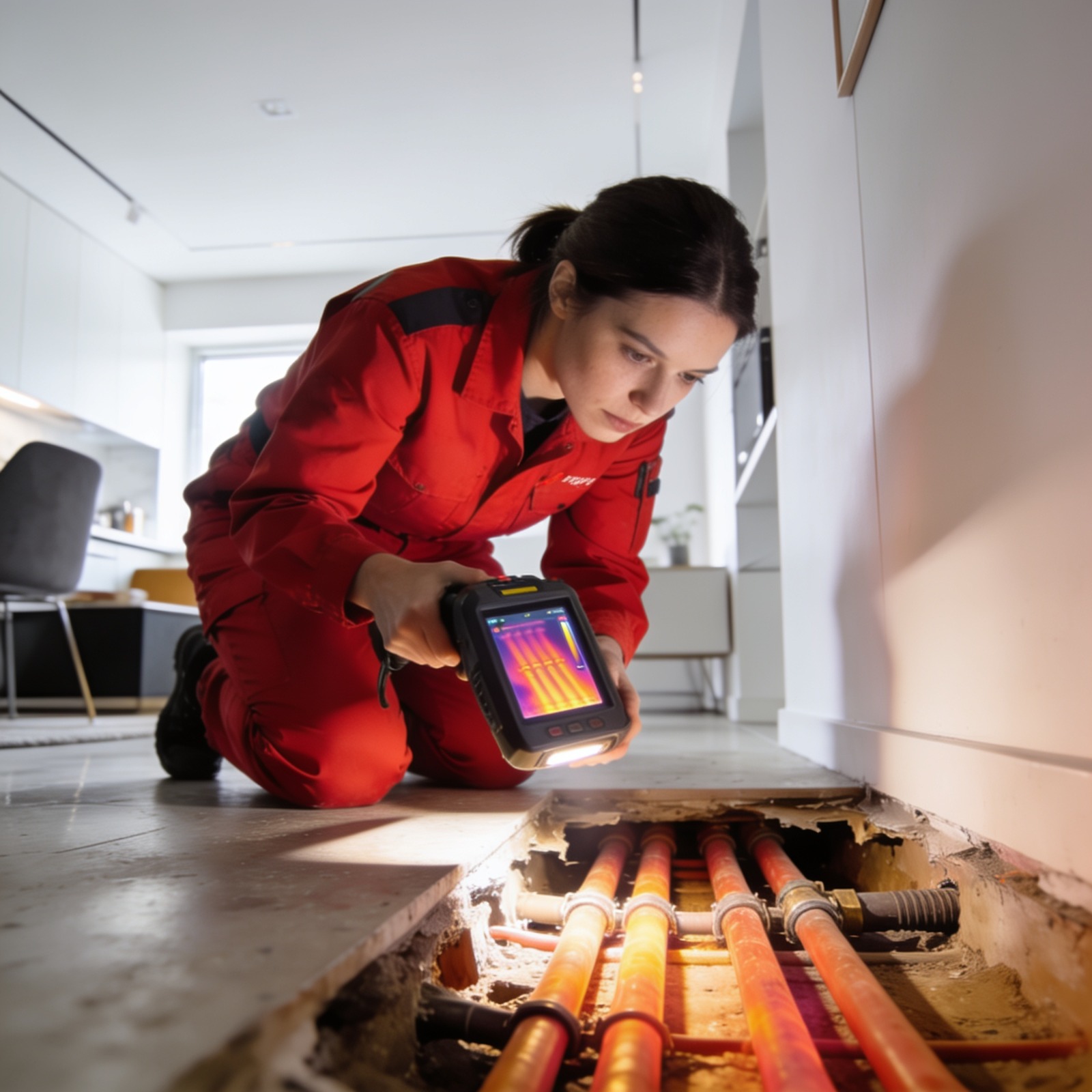 Snagging Masters engineer inspecting a new UAE home
