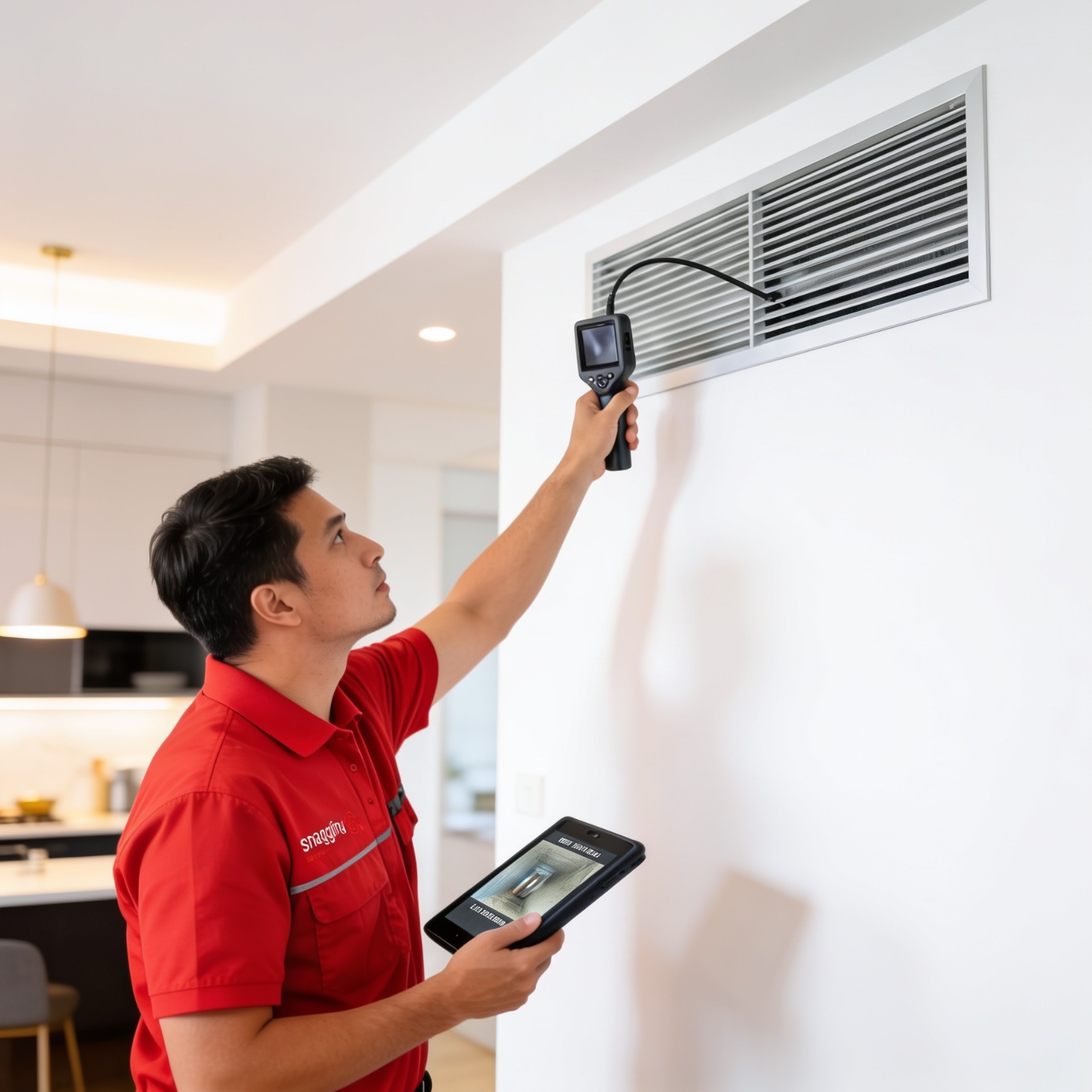 Snagging Masters engineer inspecting a new UAE home