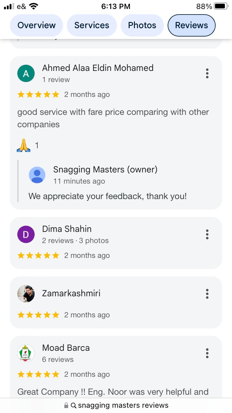Customer review screenshot from Ahmed Alaa Eldin