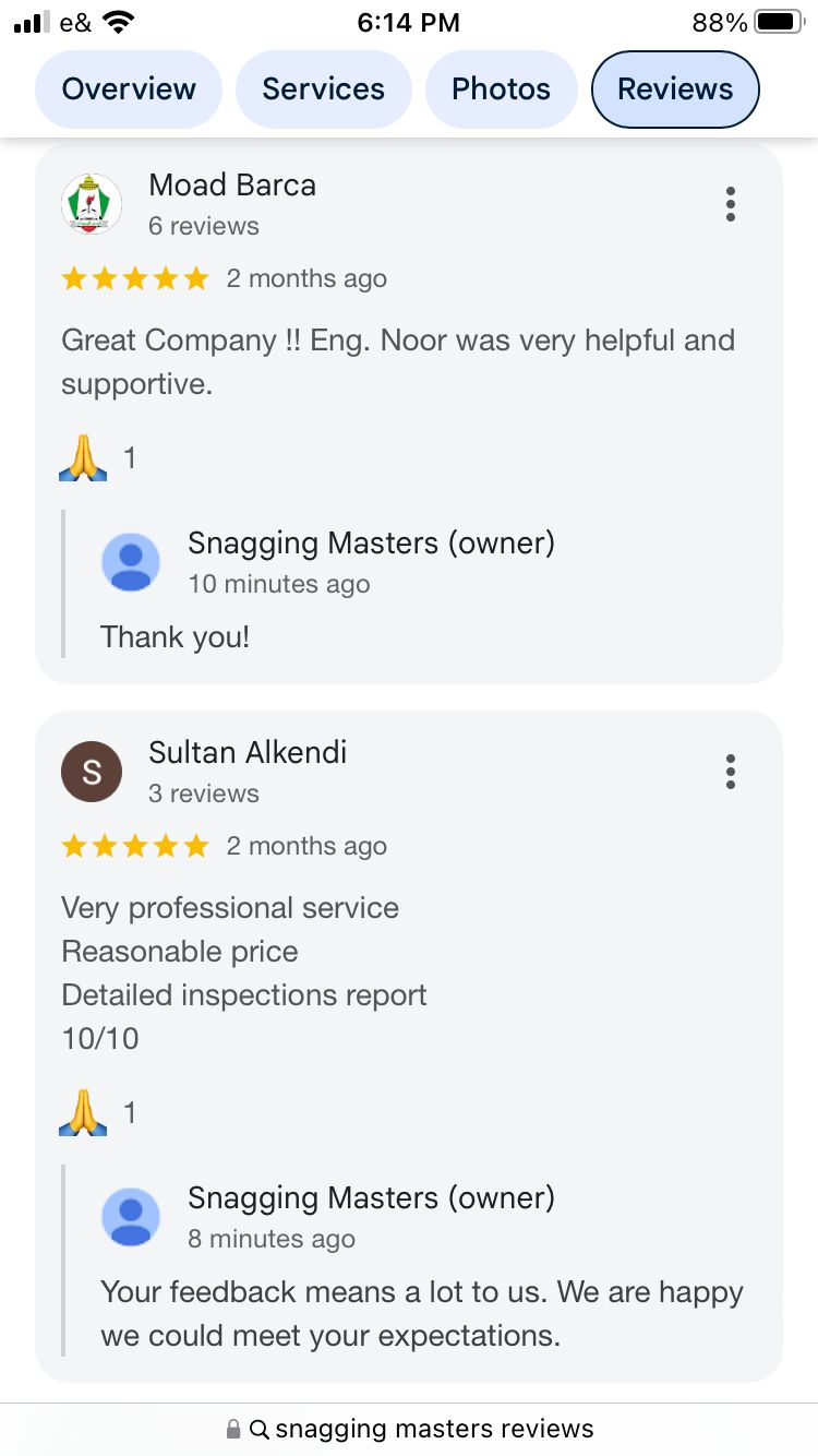 Customer review screenshot from Moad Barca