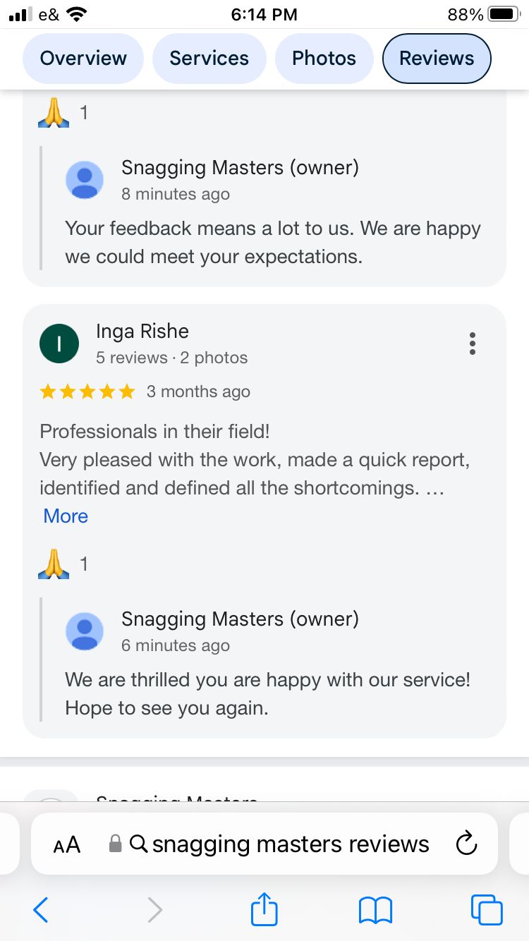 Customer review screenshot from Inga Rishe